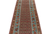 3x10 Multicolor and Blue Kazak Tribal Runner