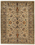 10x13 Camel and Multicolor Turkish Tribal Rug