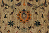 10x13 Camel and Multicolor Turkish Tribal Rug