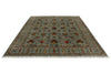 8x10 Light Blue and Multicolor Turkish Tribal Rug
