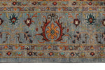 10x13 Gray and Multicolor Turkish Tribal Rug