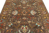 6x8 Brown and Multicolor Turkish Tribal Rug