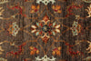 6x8 Brown and Multicolor Turkish Tribal Rug
