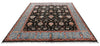 8x10 Charcoal and Blue Turkish Tribal Rug