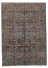 9x12 Gray and Multicolor Turkish Tribal Rug