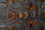 9x12 Gray and Multicolor Turkish Tribal Rug
