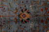 9x12 Gray and Multicolor Turkish Tribal Rug