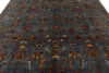 9x12 Gray and Multicolor Turkish Tribal Rug