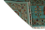 9x12 Turquoıse and Multicolor Turkish Tribal Rug