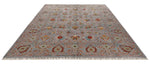 8x10 Gray and Multicolor Turkish Tribal Rug