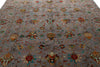 8x10 Gray and Multicolor Turkish Tribal Rug