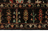 5x7 Dark Brown and Multicolor Turkish Tribal Rug