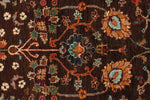5x8 Brown and Multicolor Turkish Tribal Rug