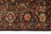 6x8 Dark Brown and Multicolor Turkish Tribal Rug