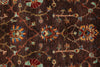 6x8 Dark Brown and Multicolor Turkish Tribal Rug