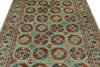 6x8 Light Blue and Multicolor Turkish Tribal Rug
