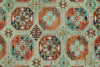 6x8 Light Blue and Multicolor Turkish Tribal Rug