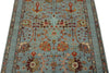 3x5 Dark Blue and Multicolor Turkish Tribal Rug
