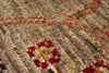 3x4 Light Brown and Multicolor Turkish Tribal Rug