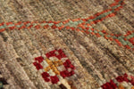 3x4 Light Brown and Multicolor Turkish Tribal Rug