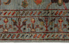 3x4 Light Gray and Multicolor Turkish Tribal Rug