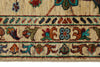 3x4 Beige and Multicolor Turkish Tribal Rug