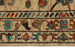 3x4 Beige and Multicolor Turkish Tribal Rug