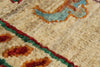 3x4 Beige and Multicolor Turkish Tribal Rug