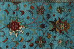3x10 Blue and Multicolor Turkish Tribal Runner
