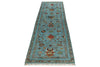 3x10 Blue and Multicolor Turkish Tribal Runner