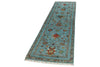3x10 Blue and Multicolor Turkish Tribal Runner