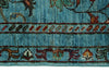 3x10 Blue and Multicolor Turkish Tribal Runner