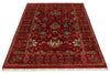 4x6 Red and Multicolor Turkish Tribal Rug