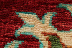 4x6 Red and Multicolor Turkish Tribal Rug