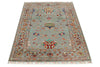 3x5 Gray and Multicolor Turkish Tribal Rug