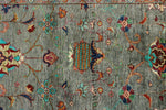 3x5 Gray and Multicolor Turkish Tribal Rug