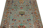 3x5 Gray and Multicolor Turkish Tribal Rug