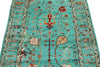 3x5 Turquoıse and Multicolor Turkish Tribal Rug