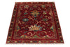 3x4 Burgundy and Multicolor Turkish Tribal Rug