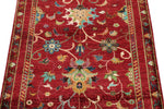 3x4 Red and Multicolor Turkish Tribal Rug