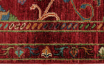 3x4 Red and Multicolor Turkish Tribal Rug