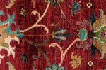 3x4 Red and Multicolor Turkish Tribal Rug