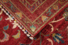 3x4 Red and Multicolor Turkish Tribal Rug