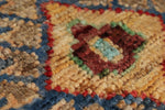 5x8 Light Brown and Multicolor Turkish Tribal Rug