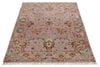 4x6 Light Purple and Multicolor Turkish Tribal Rug