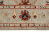 3x5 Beige and Multicolor Turkish Tribal Rug