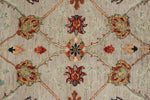 3x5 Beige and Multicolor Turkish Tribal Rug