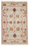 3x5 Light Brown and Multicolor Turkish Tribal Rug