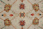 3x5 Light Brown and Multicolor Turkish Tribal Rug