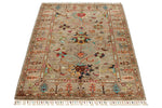 3x5 Camel and Multicolor Turkish Tribal Rug